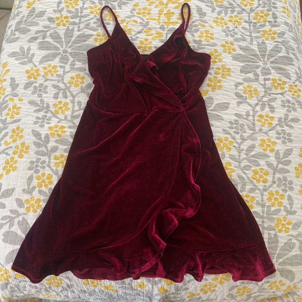 Velvet Burgundy Dress